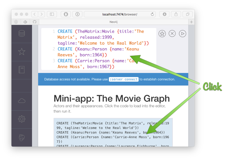 neo4j clickcode